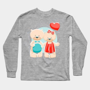 Bear Couple Long Sleeve T-Shirt